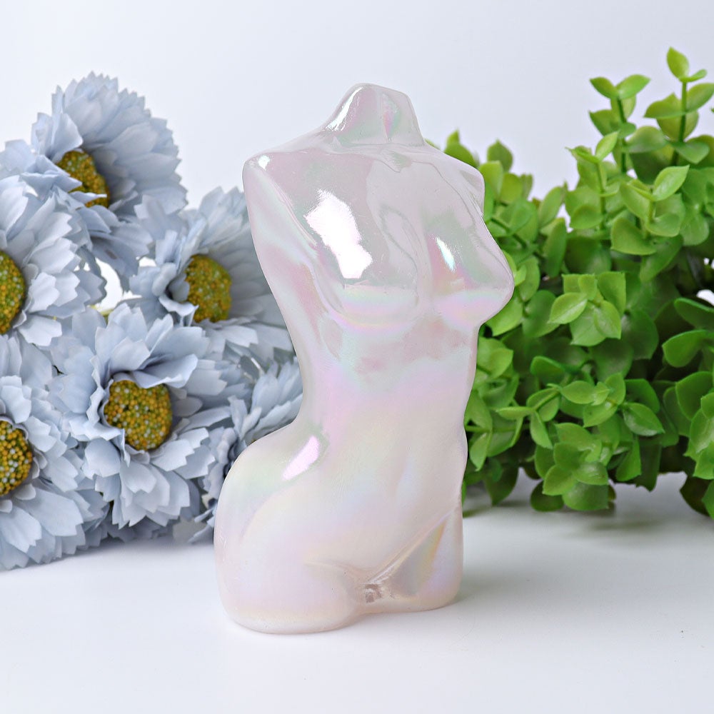 5" Aura Woman Model Body Angel Crystal Carvings Wholesale Crystals