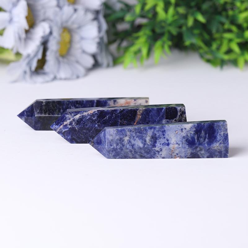 Wholesale Natural Crystal Healing Stone Sodalite Crystal Point Wholesale Crystals