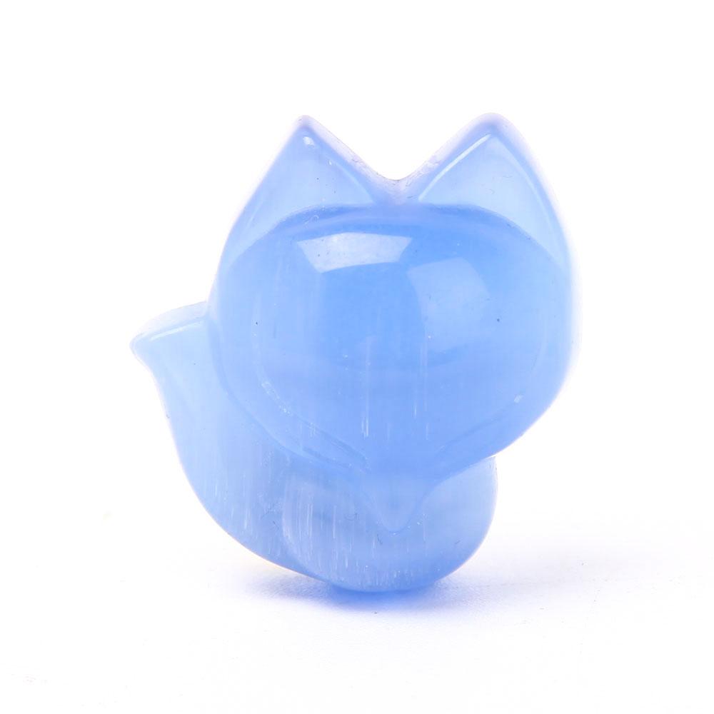 Cat Eye Fox Carvings Wholesale Crystals