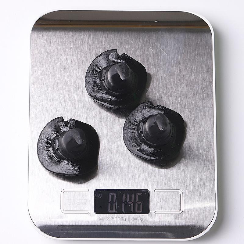 2" Black Obsidian Witch Hat Crystal Carving Halloween Gift Wholesale Crystals