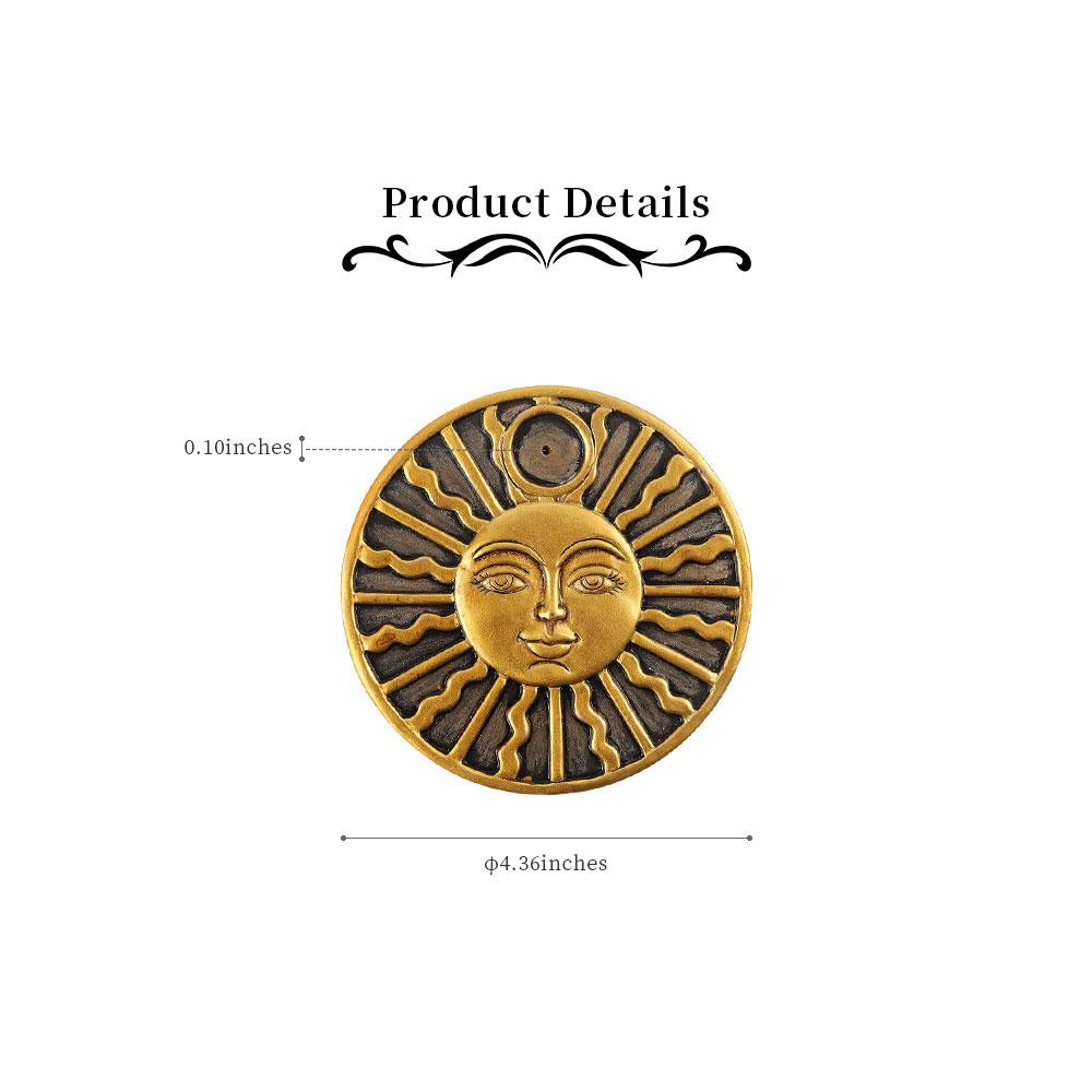Resin Sun Face Plate Incense Holder Wholesale Crystals