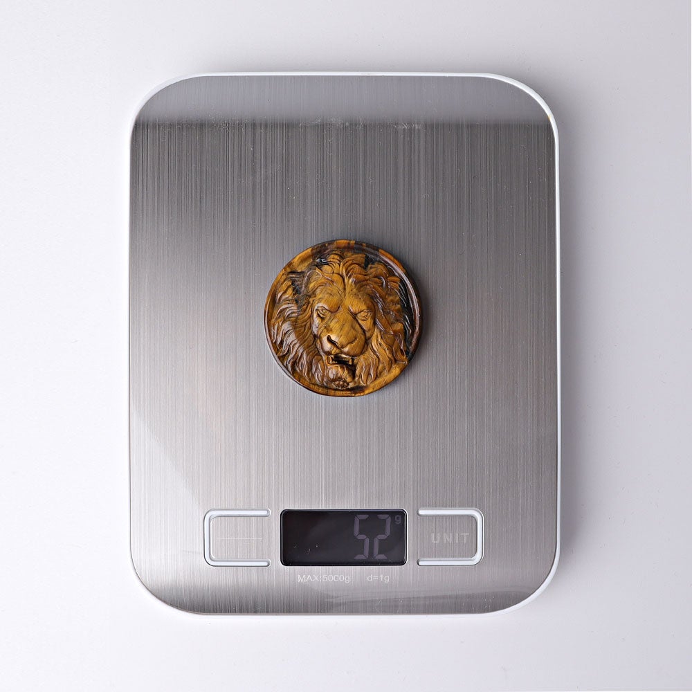 2" Round Lion Totem Crystal Carvings Wholesale Crystals