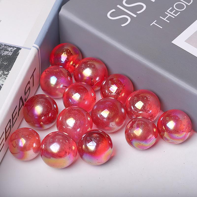 0.25kg Aura Red Crystal Spheres Wholesale Crystals
