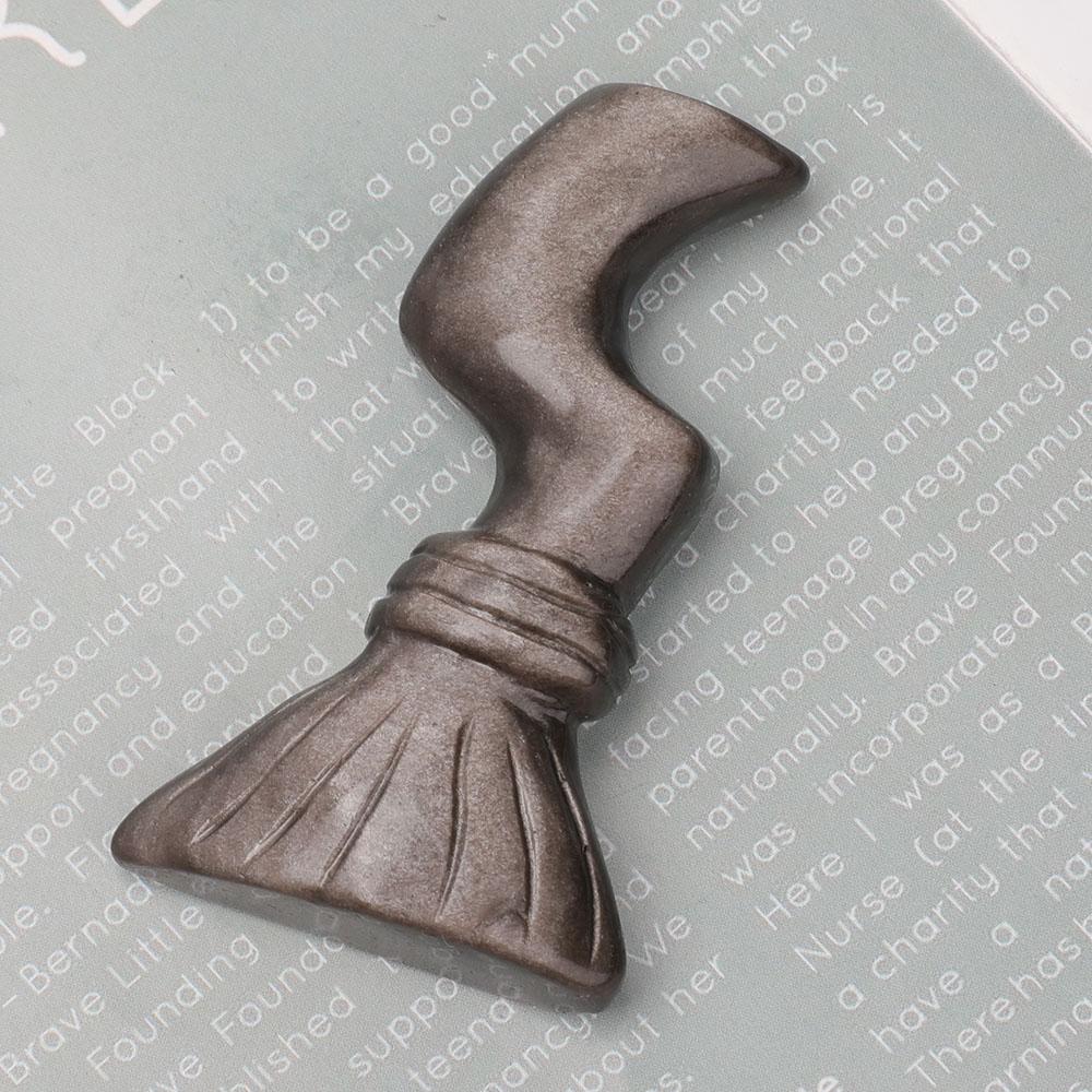 Silver Obsidian Wizard's Broom Carvings Wholesale Crystals