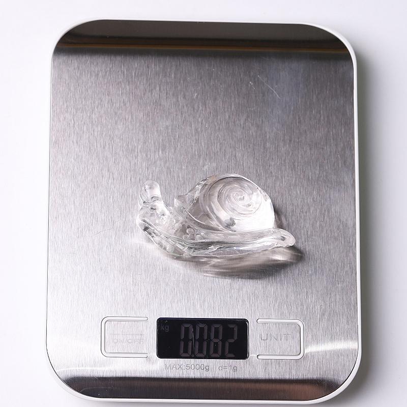 1.2-1.5" Clear Quartz Snail Crystal Carvings Wholesale Crystals