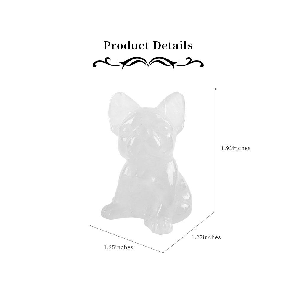 2" Rose Quartz Crystal Carving Dog Free Form Wholesale Crystals