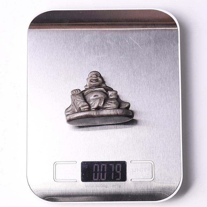 2.4" Silver Obsidian Buddha Crystal Carvings Wholesale Crystals