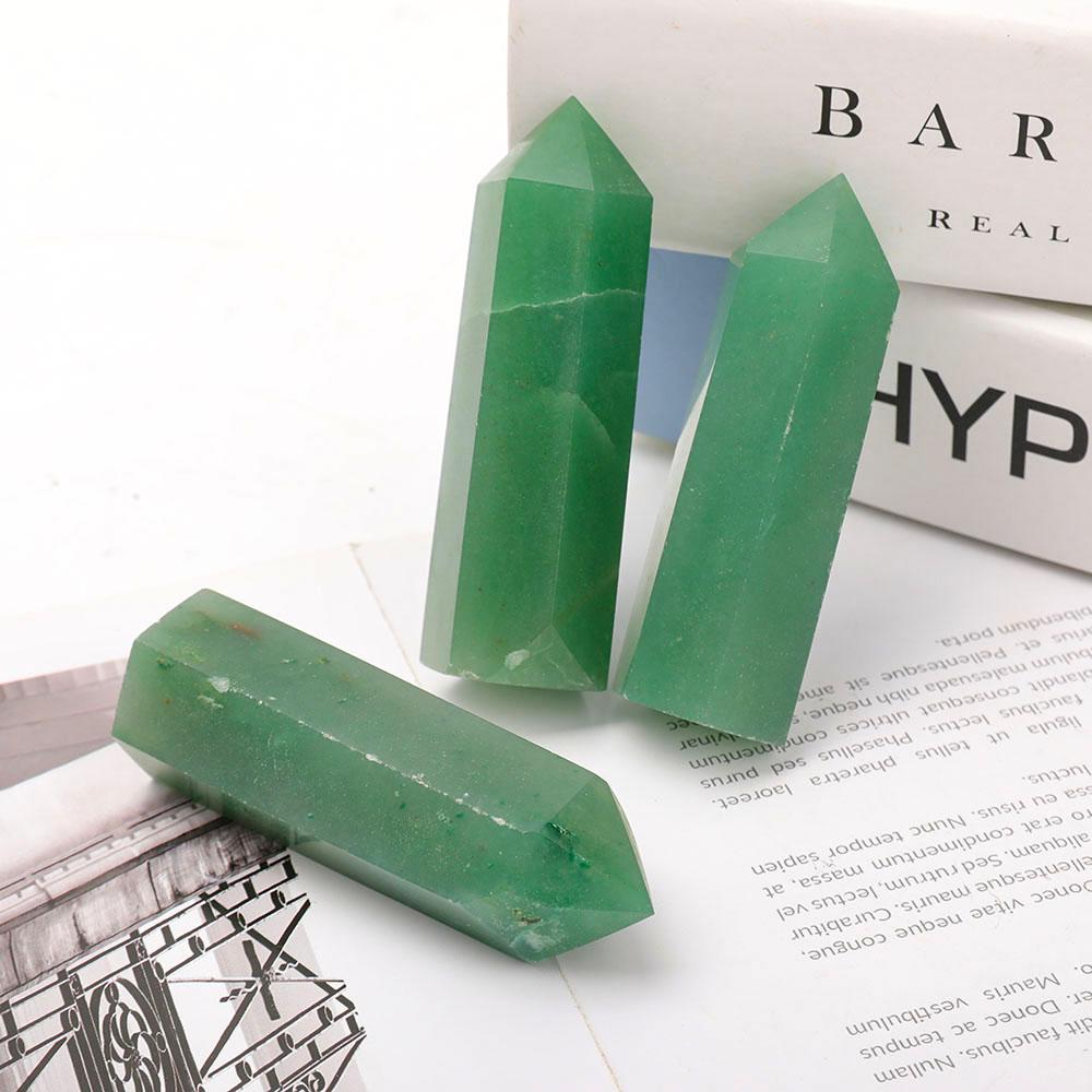 3" Green Aventurine Points Wholesale Crystals