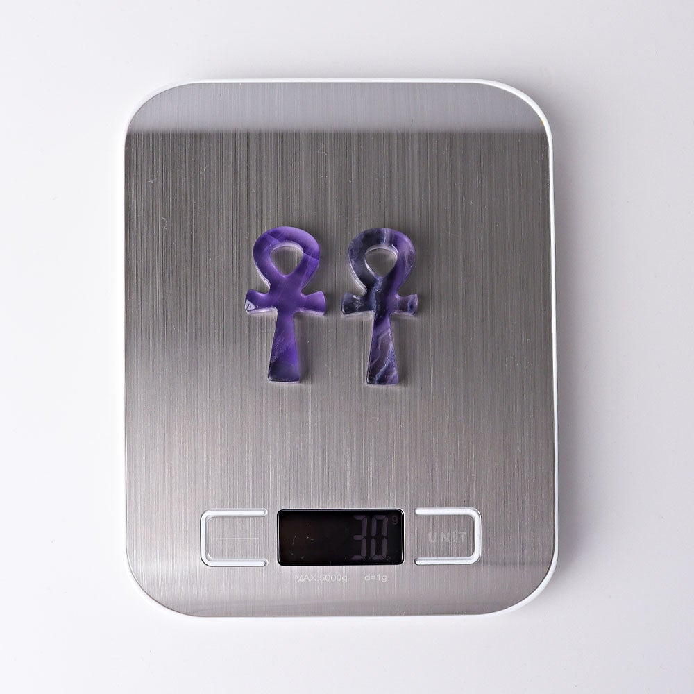 2" Fluorite Egypt Cross Crystal Carvings Wholesale Crystals