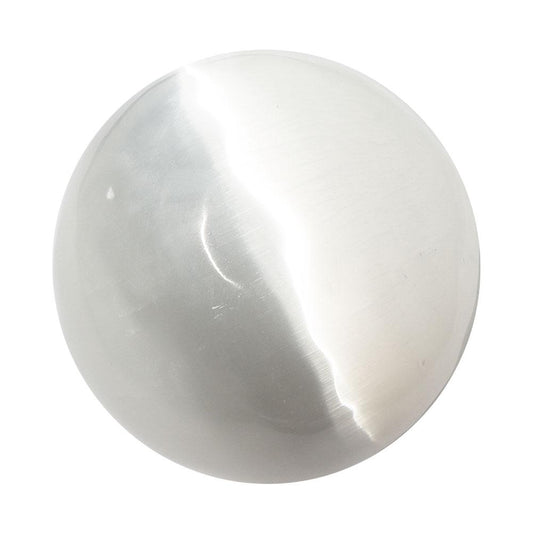 3.85” Selenite White Sphere Ball Wholesale Crystals