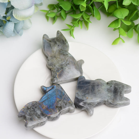 2.3"Labradorite Cat Crystal Carving Wholesale Crystals