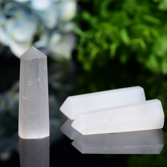 Set of 3 Selenite Points Bag Wholesale Crystals