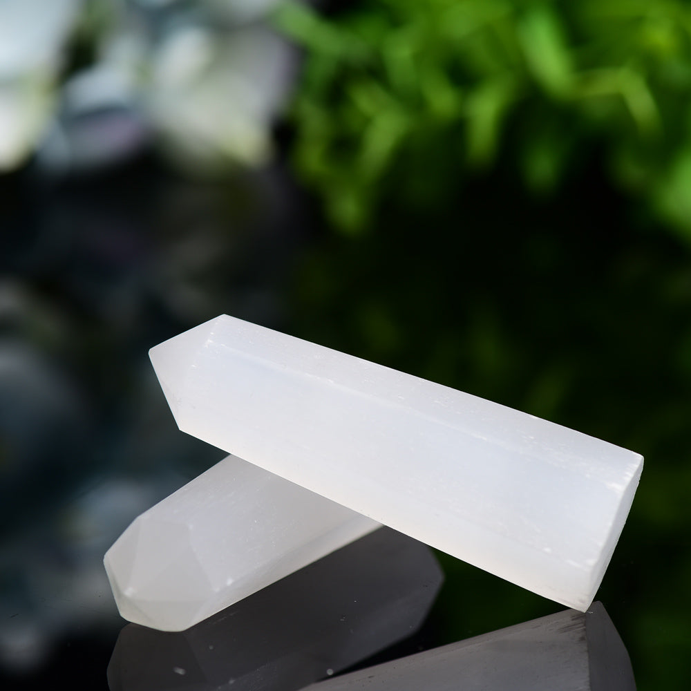 Set of 3 Selenite Points Bag Wholesale Crystals