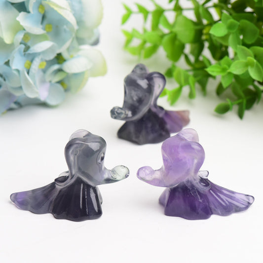2.6" Fluorite Zero Dog Crystal Carving Bulk Wholesale Wholesale Crystals