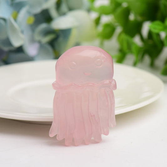 2.0" Mixed Crystal Jellyfish Carving Bulk Wholesale Wholesale Crystals