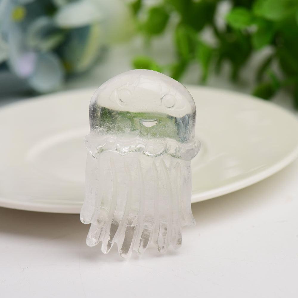 2.0" Mixed Crystal Jellyfish Carving Bulk Wholesale Wholesale Crystals