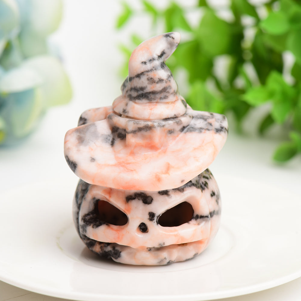 2.7" Mixed Crystal Pumpkin Carving Lamp for Halloween Bulk Wholesale Wholesale Crystals