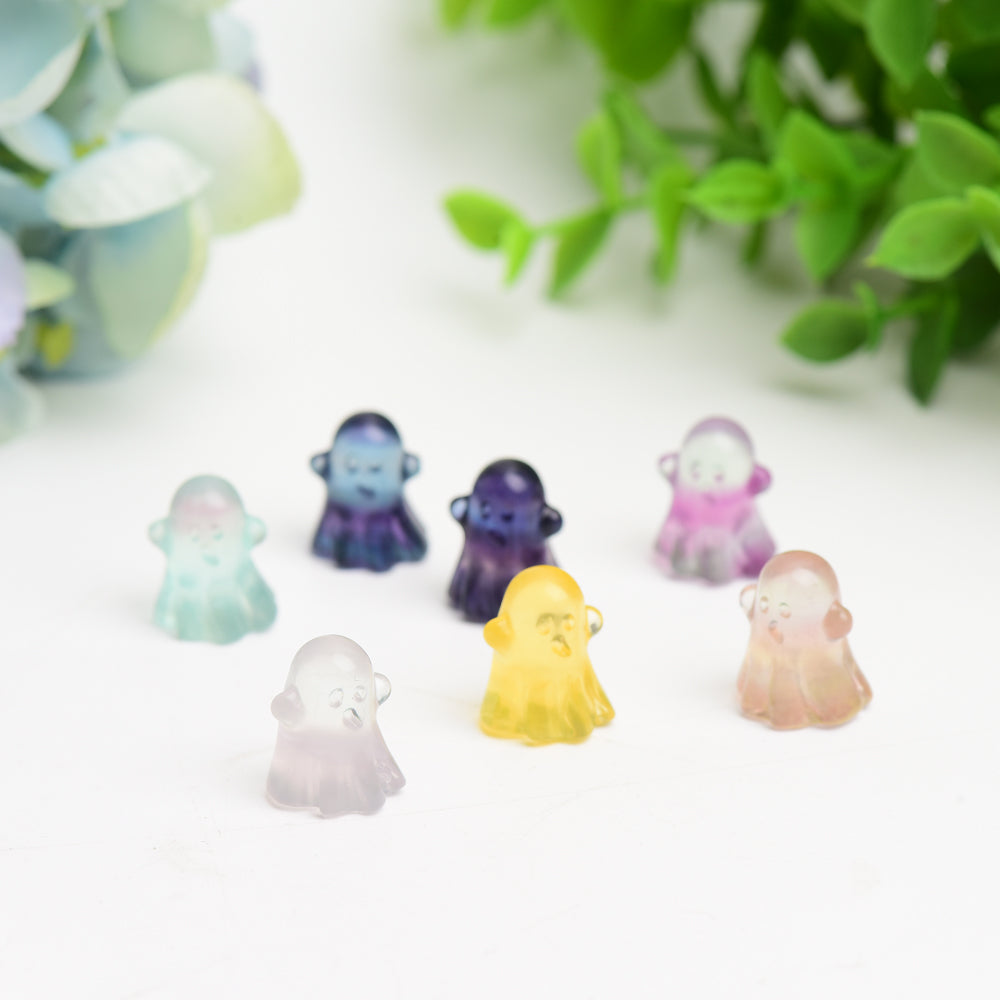 20mm Mini Fluorite Ghost Crystal Carving Bulk Wholesale Wholesale Crystals