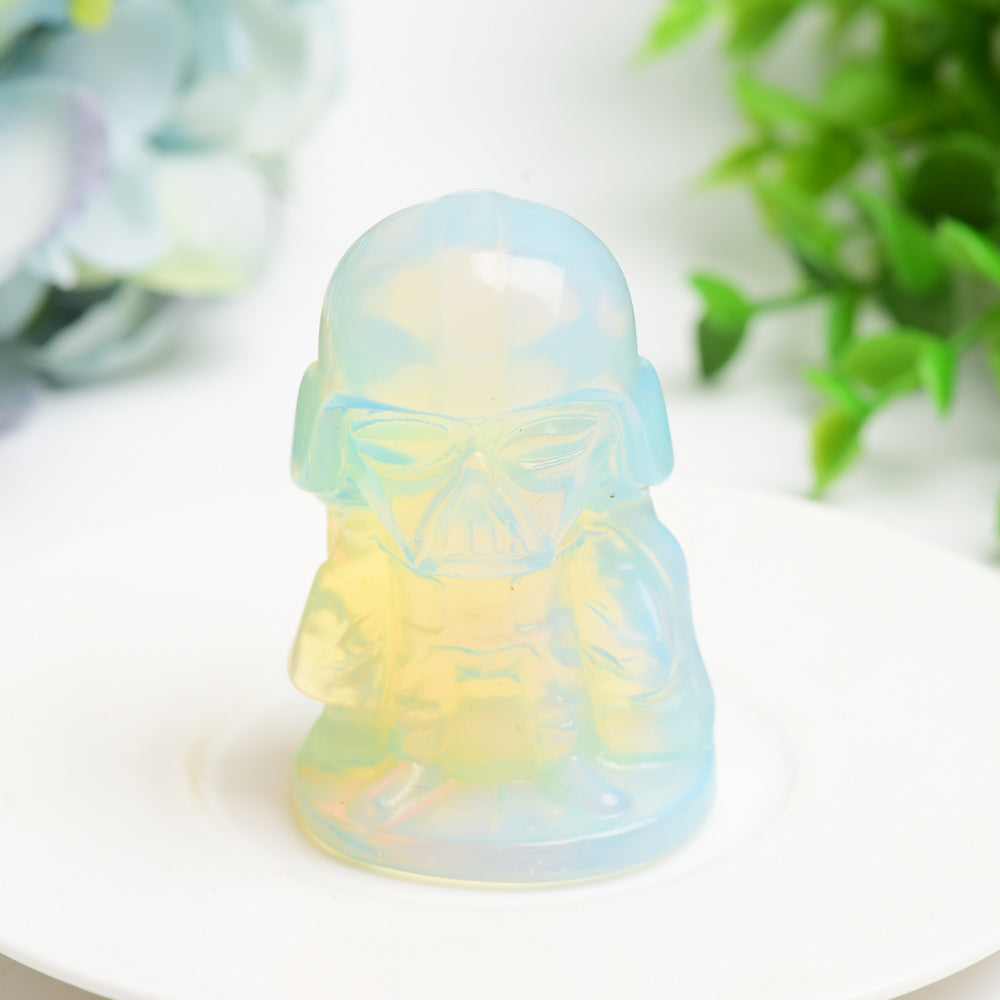 2.5" Mixed Crytsal Darth Vader Crystal Carving Bulk Wholesale Wholesale Crystals