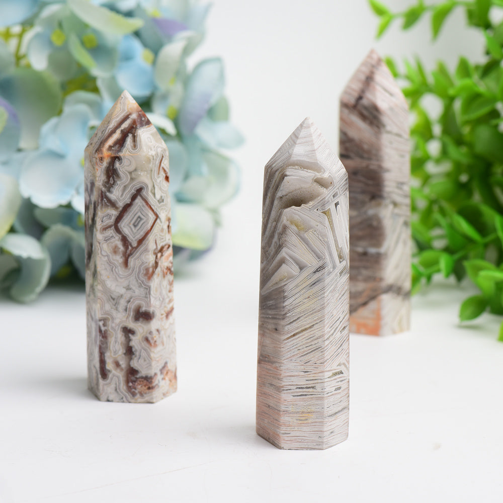 2.5"-4.0" Mexican Onyx Crystal Point Bulk Wholesale Wholesale Crystals