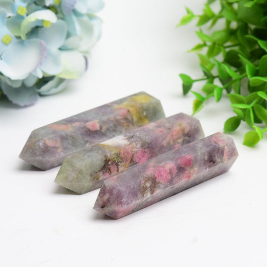 2.5"-4.0" Pink Tourmaline Crystal Point Bulk Wholesale Wholesale Crystals