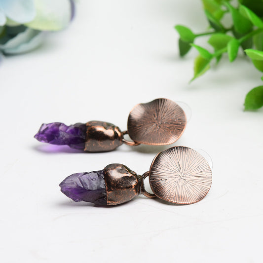 Amethyst Rose Quartz Crystal Earrings Bulk Wholesale Wholesale Crystals
