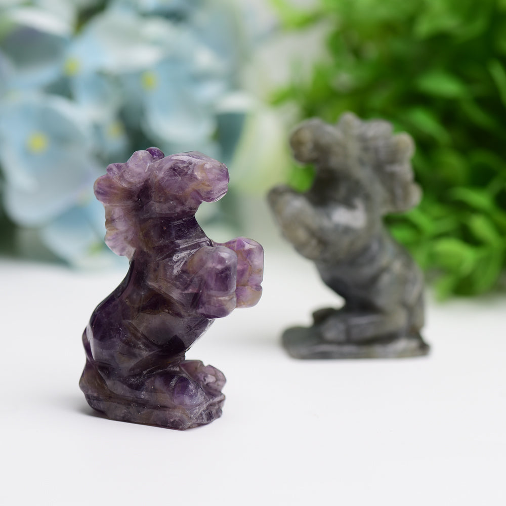2.5" Horse Animal Crytsal Carving Free Form Wholesale Crystals