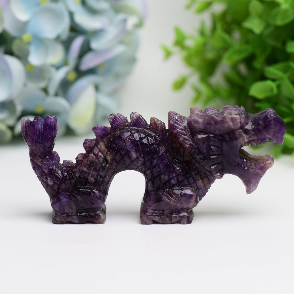 4.7" Dragon Animal Crystal Carving Free Form Wholesale Crystals