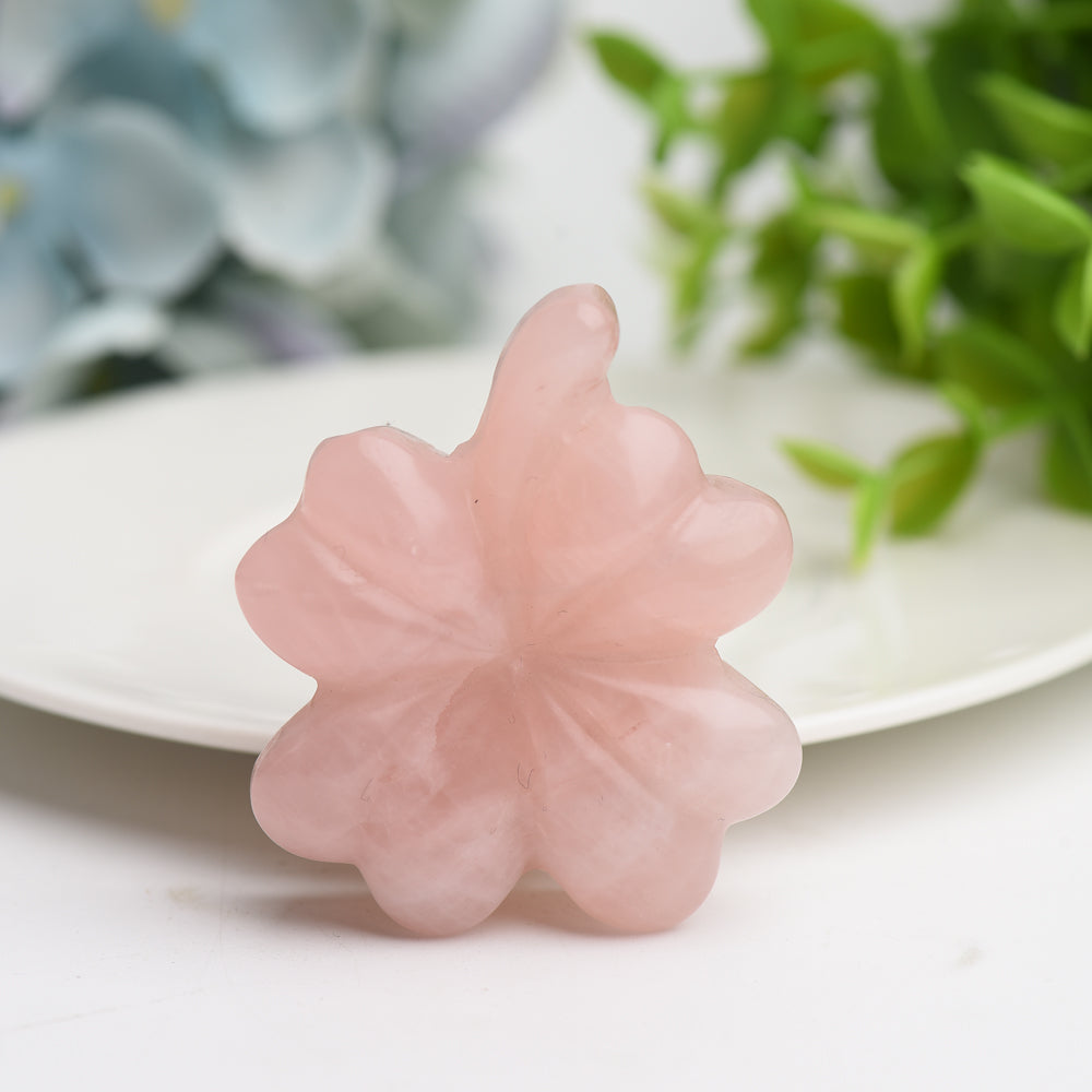 2.2" Mixed Crystal Clover Leaf Crystal Carving Bulk Wholesale Wholesale Crystals