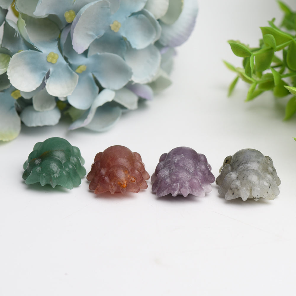 Mixed Crystal Mini Spider Carving Bulk Wholesale Wholesale Crystals