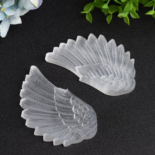 Mixed Crystal Pair of Wings Carving Bulk Wholesale Wholesale Crystals