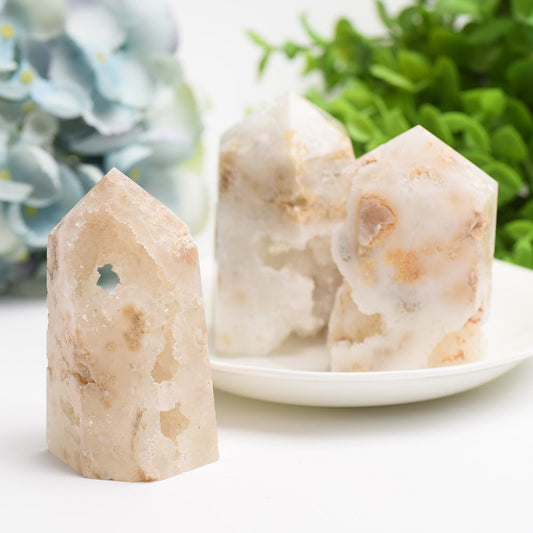 2.5"-4.5" Druzy Quartz Tower Bulk Wholesale Wholesale Crystals