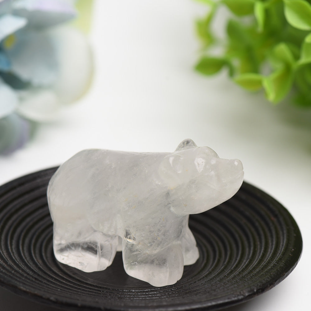 2.2" Mixed Crystal Bear Crystal Carving Bulk Wholesale Wholesale Crystals