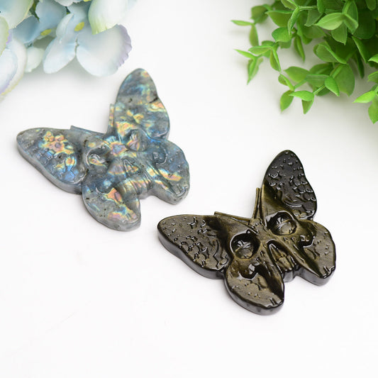 3.0" Labradorite & Golden Obsidian Butterfly Carving Bulk Wholesale Wholesale Crystals