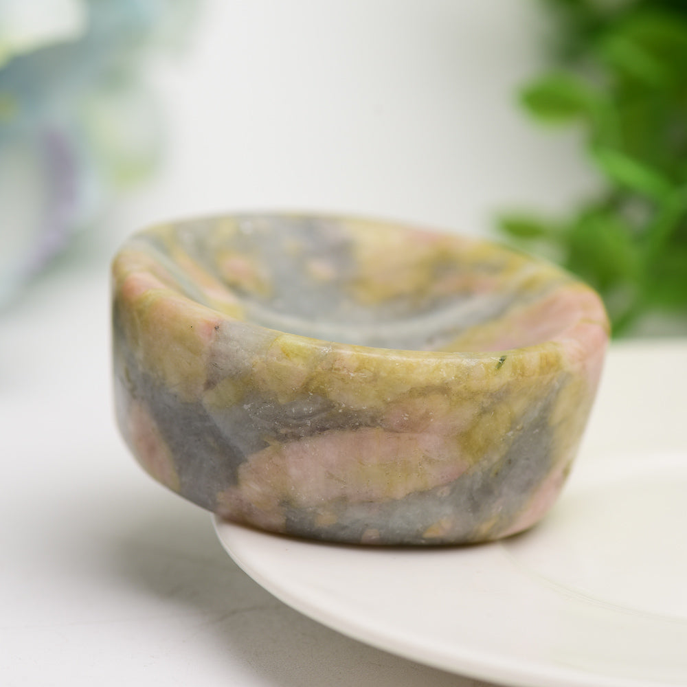 2.2" Pink Tourmaline Bowl Crystal Carving Bulk Wholesale Wholesale Crystals