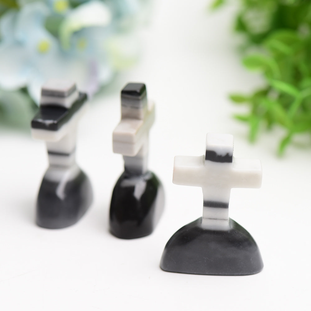 2.0" Jade Tomb Carving for Halloween Decor Bulk Wholesale Wholesale Crystals