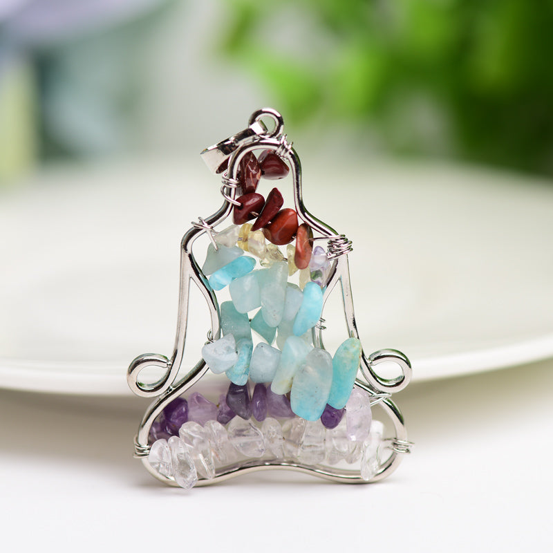 1.8" Chakra Crystal Pendant Bulk Wholesale Wholesale Crystals
