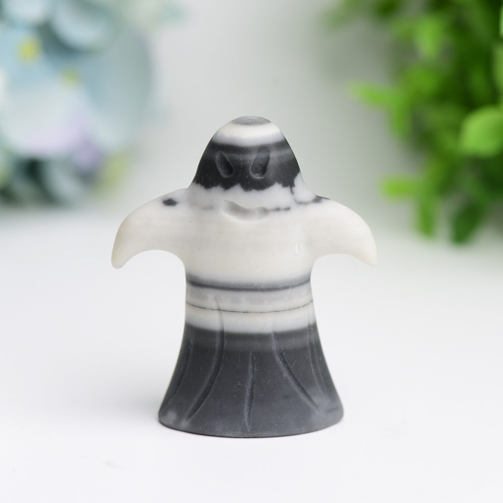 2.3" Taiji Stone Ghost Crystal Carving for Halloween Decor Bulk Wholesale Wholesale Crystals