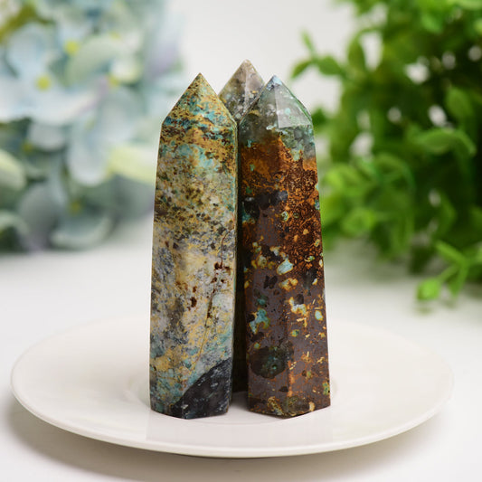 3.3"-4.0" Imperial Jasper Crystal Point Bulk Wholesale Wholesale Crystals