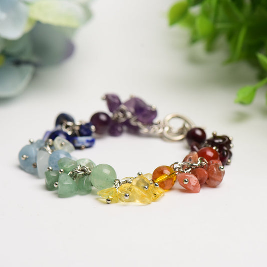 Mixed Crystak Chakra Bracelet Bulk Wholesale Wholesale Crystals