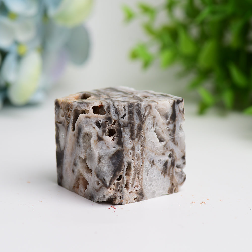 1.5" Druzy Zinc Cube Crystal Carving Bulk Wholesale Wholesale Crystals