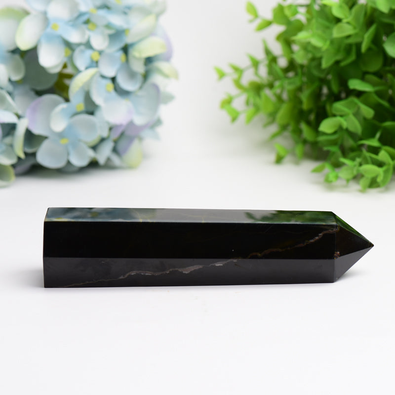 6.0"-8.0" Blue Tiger's Eye Crytsal Tower Bulk Wholesale Wholesale Crystals