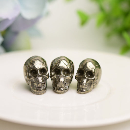0.8" Mini Pyrite Skull Bulk Wholesale Wholesale Crystals