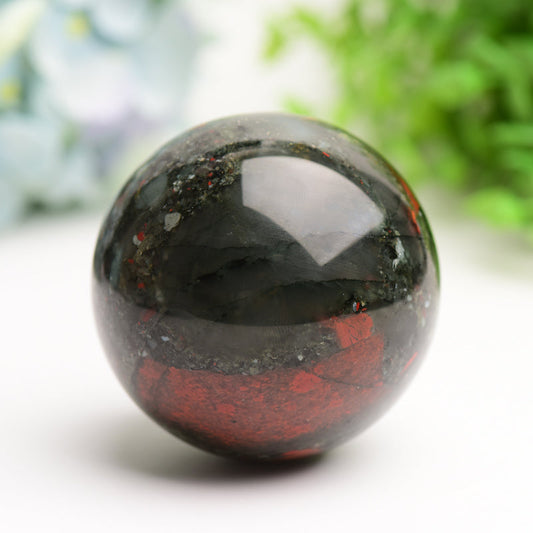 2.5"-3.0" Africa Blood Stone Crystal Sphere Bulk Wholesale Wholesale Crystals