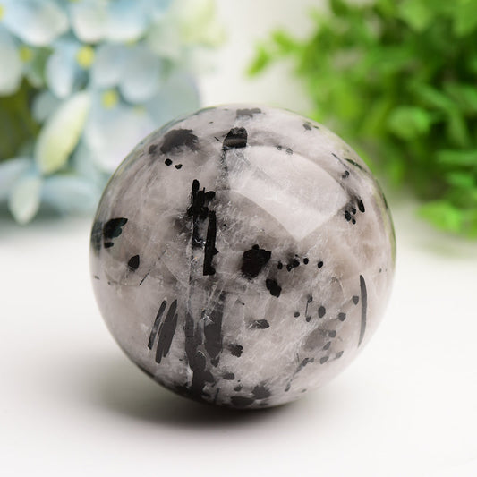 2.5"-4.0" Black Tourmaline Crystal Sphere Bulk Wholesale Wholesale Crystals