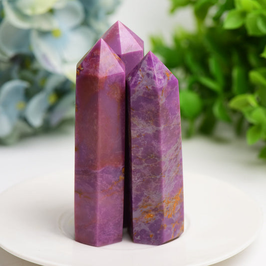 3.0"-4.0" Phosphosiderite Crystal Point Bulk Wholesale Wholesale Crystals