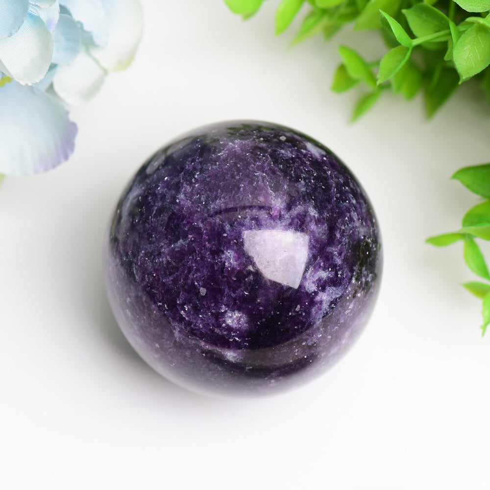 2.5"-4.0" Purple Lepidolite Crystal Sphere Bulk Wholesale Wholesale Crystals