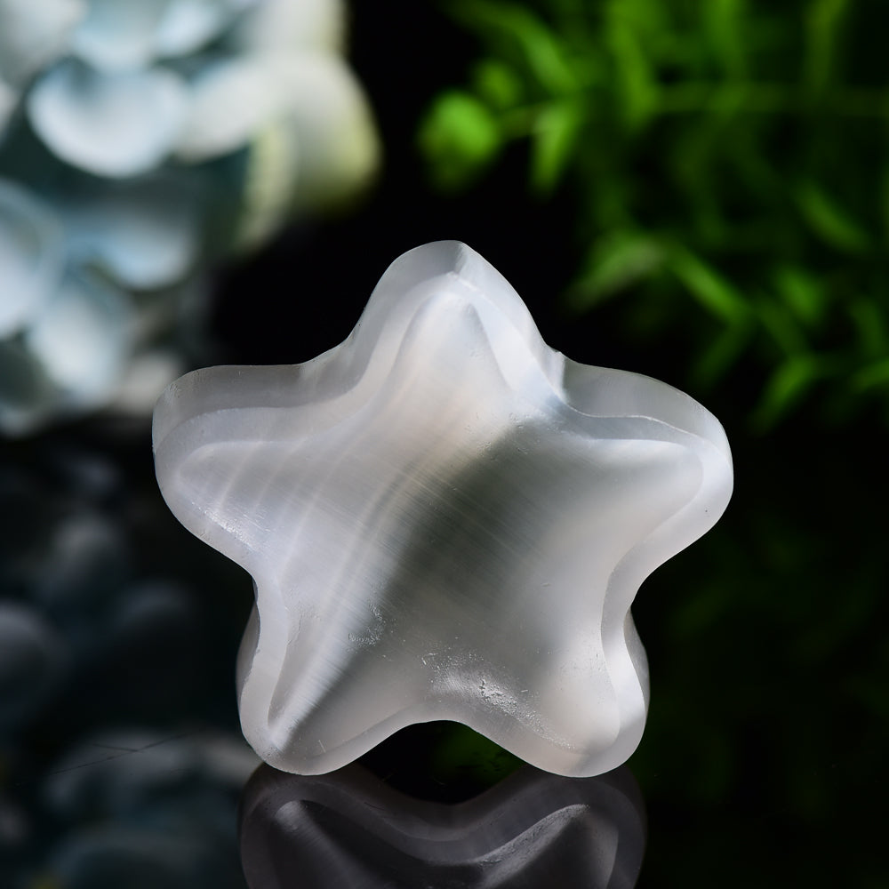 2.3" Star Shape Selenite Bowl Bulk Wholesale Wholesale Crystals