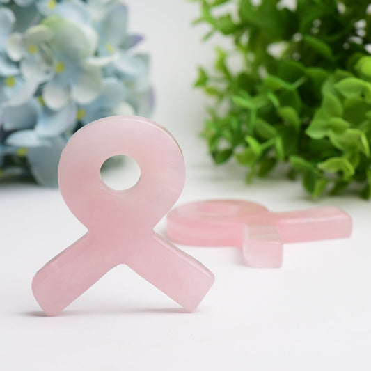 2.8" Rose Quartz Ribbon Crystal Carving Bulk Wholesale Wholesale Crystals