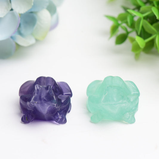2.0" Fluorite Frog Crystal Carving Bulk Wholesale Wholesale Crystals